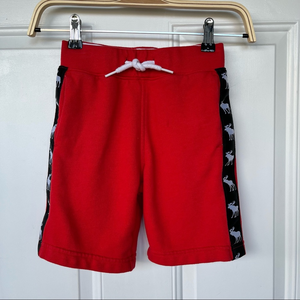 •Abercrombie Kids• Boys Red Athletic Sweat Shorts - Kid's Size 5/6 - Picture 1 of 7